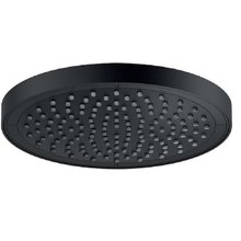 Верхний душ Nobili с шарнирным соединением, 20 см, 1 режим струи, цвет черный матовый, AD139/10CBM