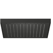 Верхний душ Nobili с шарнирным соединением, 20 см, 1 режим струи, цвет черный матовый, AD139/17CBM