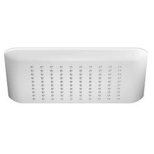 Верхний душ Nobili с шарнирным соединением, 24,5 см, 1 режим струи, цвет белый, AD139/122WM