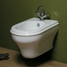 Биде Azurra Charme подвесное, с 1 отверстием под смеситель, c креплением KIT 2000 CF, CHBKS000000M/(CHA500/SOSK bi)*1