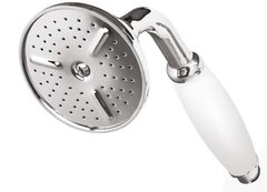 Ручной душ Cezares CZR-U-D1FC-01-Bi, хром, ручка белая