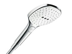 Ручной душ Hansgrohe 26520400 Raindance Select E120 3jet, 12 см, 3 режима лейки, белый хром
