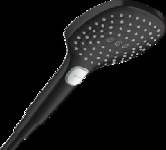 Ручной душ Hansgrohe Raindance Select E120 3jet 26520670, 12 см, 3 режима лейки черный матовый
