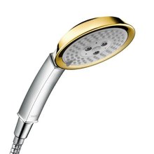 Душевая лейка Hansgrohe Raindance Classic 100 Air 3jet 28548090, хром/золото