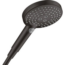 Душевая лейка Hansgrohe Raindance Select S 120 3jet PowderRain, черная матовая, 26014670