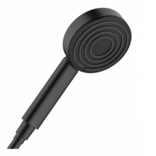 Душевая лейка Hansgrohe Pulsify 24121670 S, EcoSmart+ Green 1 режим струи, черный матовый, диск графит