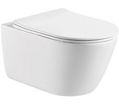 Подвесной унитаз Aquatek Оберон с сиденьем Soft Close, белый, AQ1363W-00