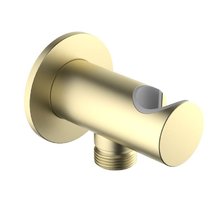 Шланговое подключение Aquatek AQ2464BG, с держателем, золото шлифованное