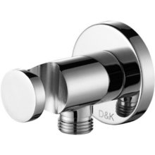 Шланговое подсоединение D&K, с держателем, цвет хром глянцевый, DC1004813