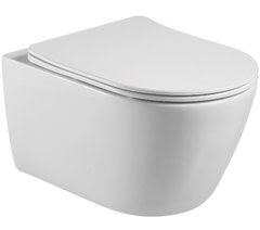 Подвесной унитаз Aquatek Бетта AQ1253W-00 с сиденьем Soft Close, белый