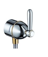 Шланговое подсоединение Axor Carlton 17882090, хром с золотом