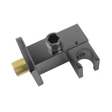 Шланговое подсоединение с держателем Vincea, воронёная сталь, gunmetal, VSC-41GM