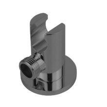 Шланговое подсоединение с держателем Vincea, воронёная сталь, gunmetal, VSC-42GM