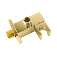 Шланговое подсоединение с держателем Vincea, цвет брашированное золото, VSC-41BG