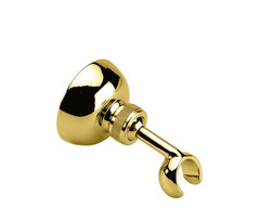 Держатель настенный для душевой лейки Lemark серии Brava LM8008G, поворотный, золото