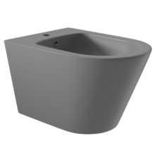 Биде Aqueduto Cone, подвесное, цвет серый матовый, CON0330