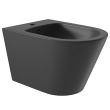 Биде Aqueduto Cone, подвесное, цвет черный матовый, CON0340