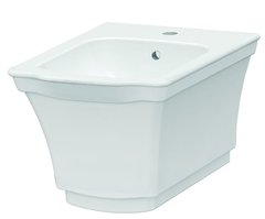 Биде Boheme Hermitage 953 подвесное без узора, белый, хром