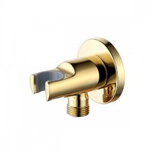 Шланговое подключение Lemark, с держателем для лейки душа, золото, LM4785G