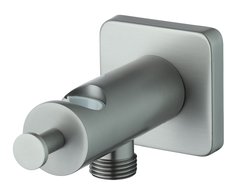 Шланговое подключение с держателем Lemark Bronx LM3785GM, графит матовый