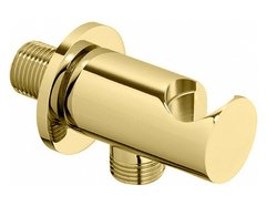 Шланговое подключение Cezares CZR-U-AI4-03/24 с держателем для лейки, золото 24 карат