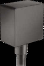 Шланговое подсоединение Hansgrohe FixFit Square, черный хром, 26455340