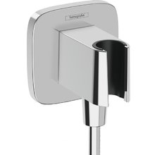 Шланговое подключение Hansgrohe Fixfit Q 26887000 с держателем, хром