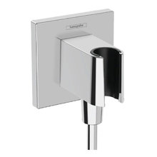 Шланговое подсоединение Hansgrohe FixFit E, с держателем для лейки, хром, 26889000