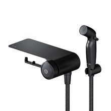 Гигиенический душ Am.Pm X-Joy F0H85A822 со смесителем, с полкой, цвет черный матовый