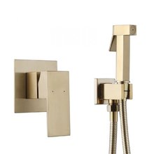 Гигиенический душ Abber Daheim, AF8225G, со смесителем, золото матовое