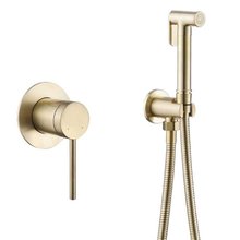 Гигиенический душ Abber Emotion, AF8825G, со смесителем, золото матовое