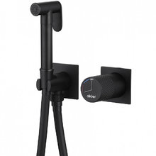 Гигиенический душ Abber Rund, AF8725B, со смесителем, черный матовый