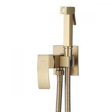 Гигиенический душ Abber Wasserfall AF8625G со смесителем, золото матовое