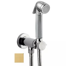 Гигиенический душ Bossini Nikita Mixer Set, со смесителем, сатиновое золото, E37008.043