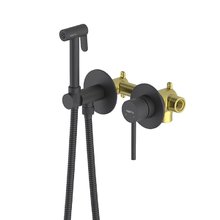 Гигиенический душ Aquatek Европа, AQ1319MB, со смесителем, цвет черный матовый