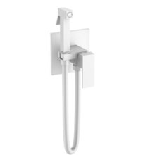 Гигиенический душ Boheme Qubic, 477-MW, со смесителем, белый матовый