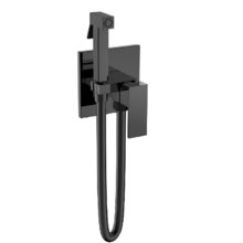 Гигиенический душ Boheme Qubic, 477-SGM, со смесителем, Shine Gun Metall