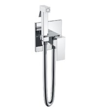 Гигиенический душ Boheme Qubic, 477-CR, со смесителем, хром