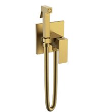 Гигиенический душ Boheme Qubic, 477-BR, со смесителем, Bronze