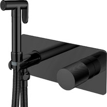 Гигиенический душ со смесителем Boheme Stick 127-BB.2, цвет Black touch black