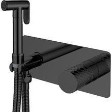 Гигиенический душ со смесителем Boheme Stick 127-BB, цвет diamond Black matt