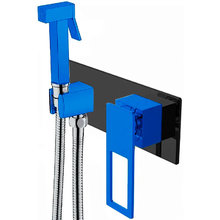 Гигиенический душ Boheme Q, 147-BUW, со смесителем, черный, синий