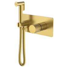 Гигиенический душ Boheme Stick, 127-MG.2, со смесителем, матовое золото с ручкой Touch