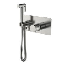 Гигиенический душ Boheme Stick, 127-NB, со смесителем, никель брашированный c ручкой Diamond