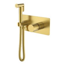 Гигиенический душ Boheme Stick, 127-MG, со смесителем, золото матовое c ручкой Diamond