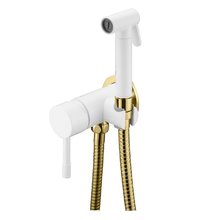 Гигиенический душ Boheme, Uno 467-WG, со смесителем, белый/золотой