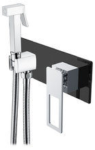 Гигиенический душ Boheme Q, 147-BCR, со смесителем, черный, хром