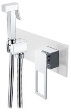 Гигиенический душ Boheme Q, 147-WCR, со смесителем, белый, хром