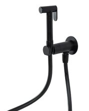 Гигиенический душ Cezares Leaf, LEAF-DIF-NOP, со смесителем, черный матовый