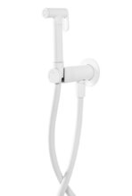 Гигиенический душ Cezares Leaf, LEAF-DIF-BIO, со смесителем, белый матовый